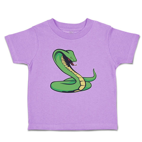 Toddler Clothes Green King Cobra Serpent Venomous Toddler Shirt Cotton