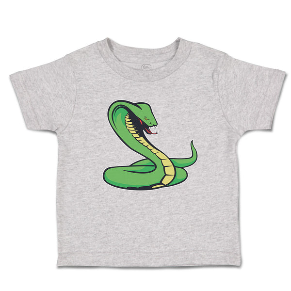 Cute Toddler Clothes Green King Cobra Serpent Venomous Toddler Shirt Cotton