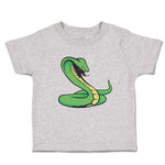 Toddler Clothes Green King Cobra Serpent Venomous Toddler Shirt Cotton