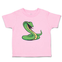 Toddler Clothes Green King Cobra Serpent Venomous Toddler Shirt Cotton