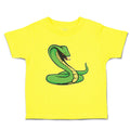 Cute Toddler Clothes Green King Cobra Serpent Venomous Toddler Shirt Cotton