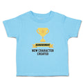 Toddler Clothes Achievement New Character Created with Gold Trophy Toddler Shirt