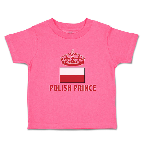 Polish Americal Flag with Prince Crown Central Europe
