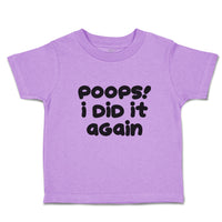Toddler Clothes Poops! I Did It Again Toddler Shirt Baby Clothes Cotton