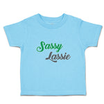 Toddler Clothes Sassy Lassie Typography Letter Toddler Shirt Baby Clothes Cotton