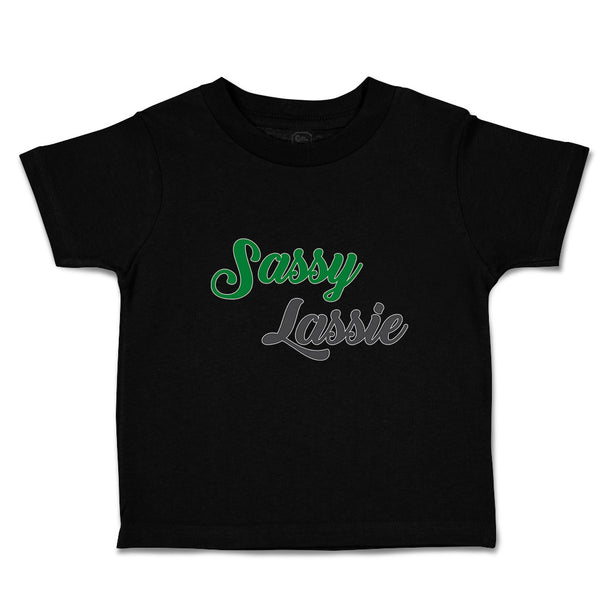 Toddler Clothes Sassy Lassie Typography Letter Toddler Shirt Baby Clothes Cotton