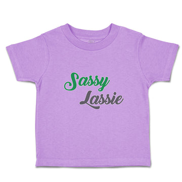 Toddler Clothes Sassy Lassie Typography Letter Toddler Shirt Baby Clothes Cotton