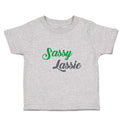 Toddler Clothes Sassy Lassie Typography Letter Toddler Shirt Baby Clothes Cotton