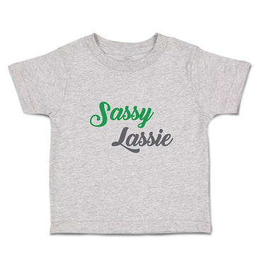 Toddler Clothes Sassy Lassie Typography Letter Toddler Shirt Baby Clothes Cotton