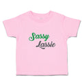 Toddler Clothes Sassy Lassie Typography Letter Toddler Shirt Baby Clothes Cotton