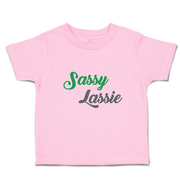 Toddler Clothes Sassy Lassie Typography Letter Toddler Shirt Baby Clothes Cotton