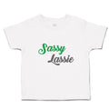 Toddler Clothes Sassy Lassie Typography Letter Toddler Shirt Baby Clothes Cotton