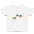 Toddler Clothes Sup Toy Dinosaur and Cat Face Toddler Shirt Baby Clothes Cotton