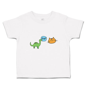 Toddler Clothes Sup Toy Dinosaur and Cat Face Toddler Shirt Baby Clothes Cotton