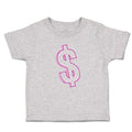 Toddler Clothes Pink Dollar Symbol of Money Toddler Shirt Baby Clothes Cotton