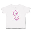 Toddler Clothes Pink Dollar Symbol of Money Toddler Shirt Baby Clothes Cotton