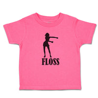 Toddler Girl Clothes Silhouette Floss Woman Dancing Position Toddler Shirt