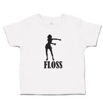 Toddler Girl Clothes Silhouette Floss Woman Dancing Position Toddler Shirt