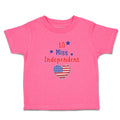 Toddler Girl Clothes Lil Miss Independent Flag States Heart Symbol Toddler Shirt