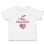 Toddler Girl Clothes Lil Miss Independent Flag States Heart Symbol Toddler Shirt