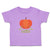 Toddler Girl Clothes Little Orange Pumpkin with Stem and Leaf Toddler Shirt