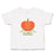 Toddler Girl Clothes Little Orange Pumpkin with Stem and Leaf Toddler Shirt