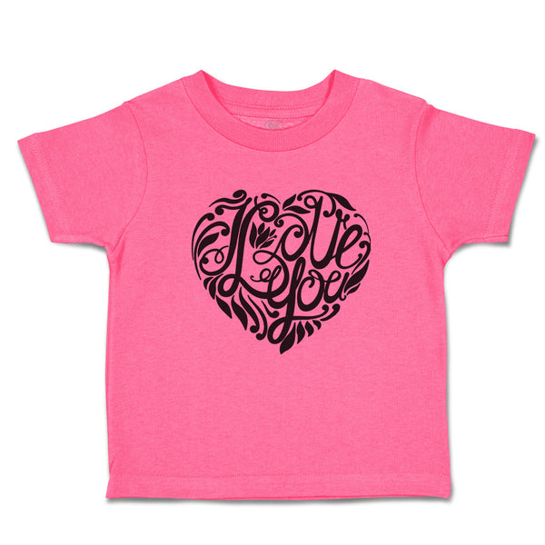 Love You Romantic Heart Design