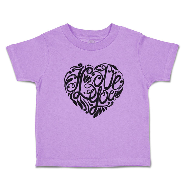 Toddler Girl Clothes Love You Romantic Heart Design Toddler Shirt Cotton