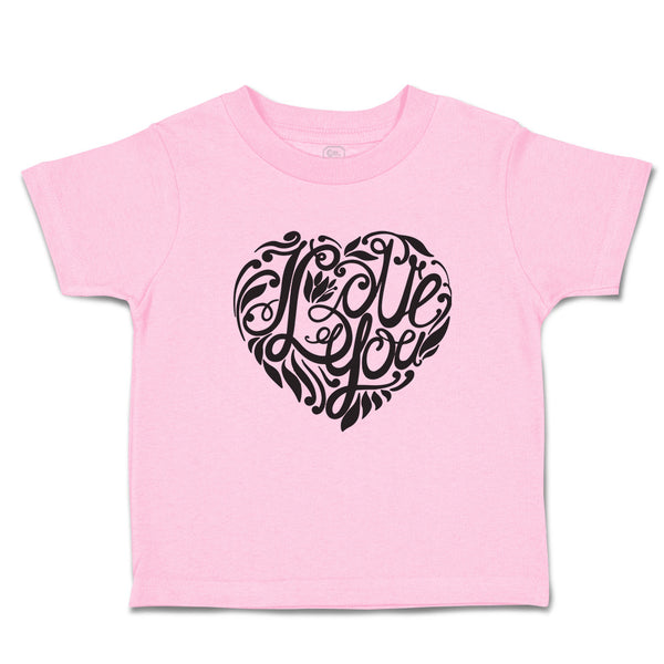 Toddler Girl Clothes Love You Romantic Heart Design Toddler Shirt Cotton