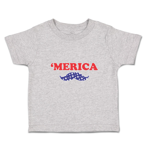Cute Toddler Clothes Merica American Flag United States with Flag Mustache