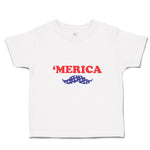 Cute Toddler Clothes Merica American Flag United States with Flag Mustache