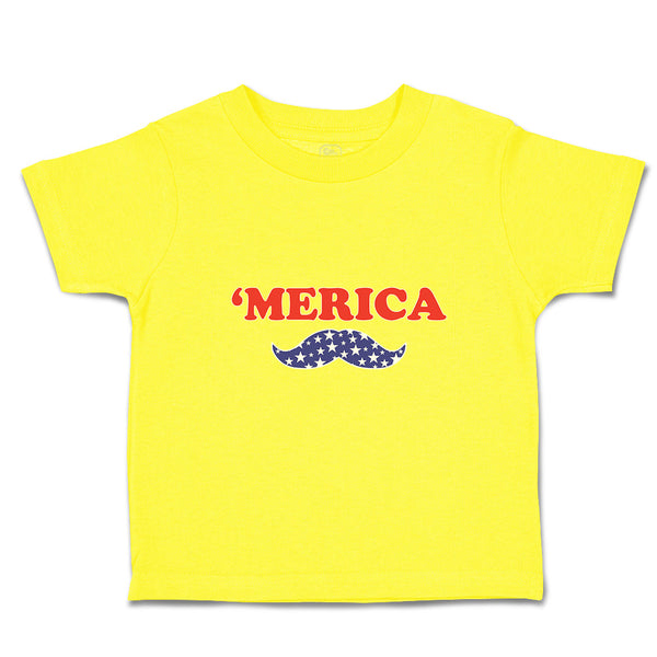 Cute Toddler Clothes Merica American Flag United States with Flag Mustache