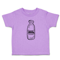 Toddler Clothes Milk Transparency Bottle Toddler Shirt Baby Clothes Cotton