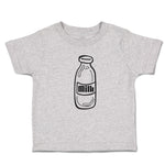 Toddler Clothes Milk Transparency Bottle Toddler Shirt Baby Clothes Cotton