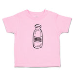 Toddler Clothes Milk Transparency Bottle Toddler Shirt Baby Clothes Cotton