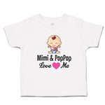 Toddler Clothes Mimi Poppop Me Baby Sitting Eyes Closed Pink Heart Toddler Shirt