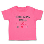 Toddler Girl Clothes You'Re Going Be Tia Along Bow Arrow Heart Symbol Cotton