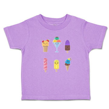 Toddler Clothes Various Frozen Icecream Flavor Summer and Sweet Menu Concept