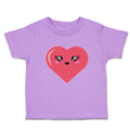 Toddler Girl Clothes Love Heart with Face Toddler Shirt Baby Clothes Cotton