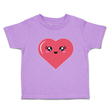 Toddler Girl Clothes Love Heart with Face Toddler Shirt Baby Clothes Cotton