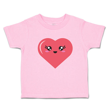 Toddler Girl Clothes Love Heart with Face Toddler Shirt Baby Clothes Cotton