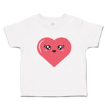 Toddler Girl Clothes Love Heart with Face Toddler Shirt Baby Clothes Cotton