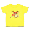 Cute Toddler Clothes Orchestra Musical Instruments Drums Toddler Shirt Cotton