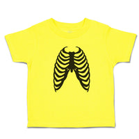 Cute Toddler Clothes Human Skull Chest Bone Skeleton Toddler Shirt Cotton