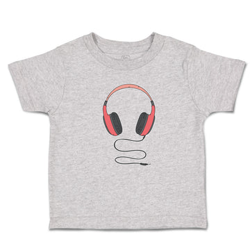 Cute Toddler Clothes Stylish Modern Red Headphone Toddler Shirt Cotton