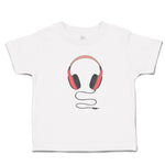 Cute Toddler Clothes Stylish Modern Red Headphone Toddler Shirt Cotton