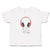 Cute Toddler Clothes Stylish Modern Red Headphone Toddler Shirt Cotton