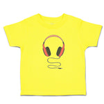 Cute Toddler Clothes Stylish Modern Red Headphone Toddler Shirt Cotton