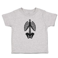 Cute Toddler Clothes Silhouette Human Anatomy Skull Bone Skeleton Toddler Shirt