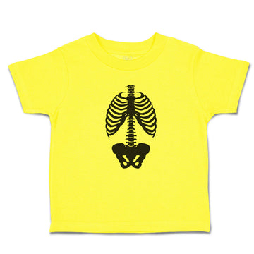 Cute Toddler Clothes Silhouette Human Anatomy Skull Bone Skeleton Toddler Shirt